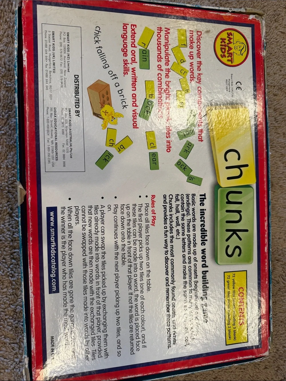 Chunks - Phonics Game